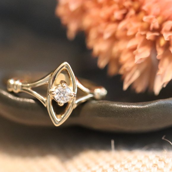 "Settling Stars" | The truth will find you | Vintage Inspired Diamond Ring - Picture 10 of 14